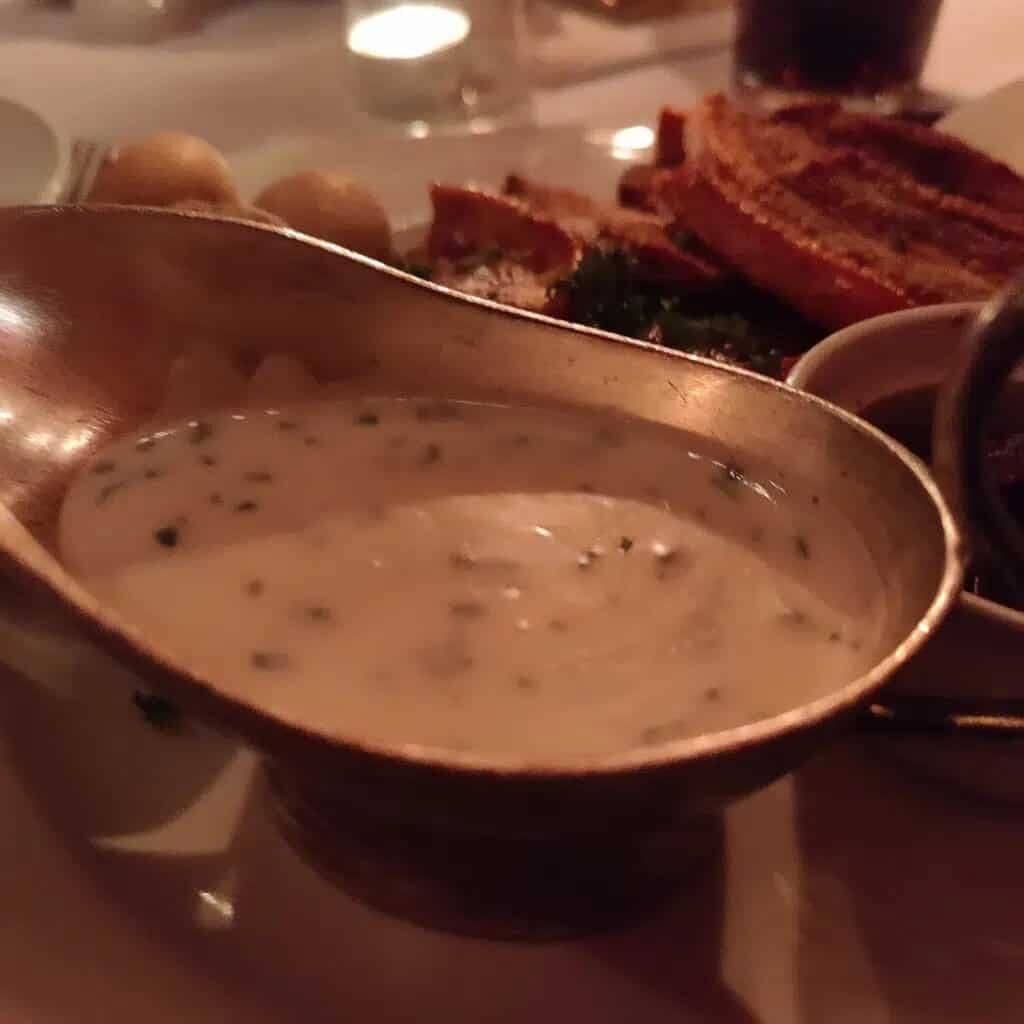 Sovsen på Restaurant Vita