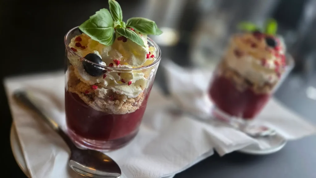 Desserten hos Regatta Pavillion